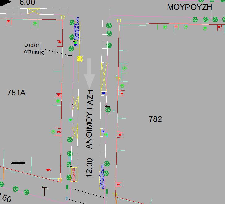 8/ στο τμήμα από Μουρούζη έως Ηρώων Πολυτεχνείου (ΟΤ781Α & ΟΤ782) ΟΤ 781Α (όπως απεικονίζονται στο