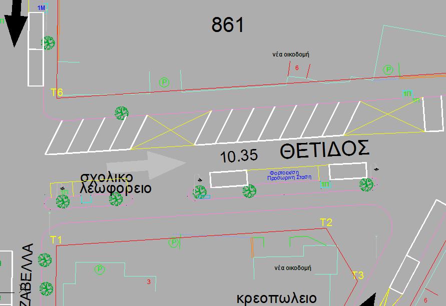 ΘΕΤΙΔΟΣ 1/ στο τμήμα από Αριστείδου έως Τζαβέλα (ΟΤ861 &