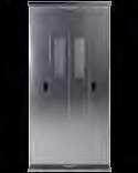 folding door Stainless steel with glass Aluminium with