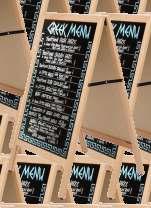 40 Blackboard Wood A-board Indoor 600x780 Με μαυροπίνακα