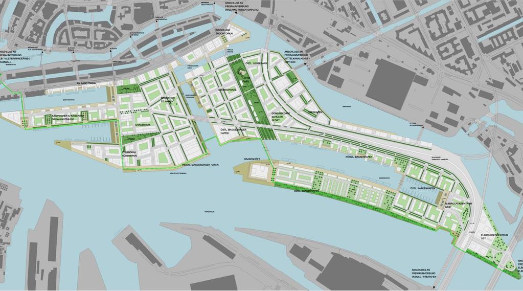 Hafencity, Αμβούργο, Γερμανία Με την προβλεπόμενη ολοκλήρωση του προγράμματος το 2025, θα