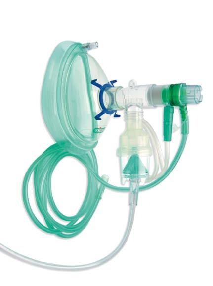 Bronchodilator therapy with NIV Nebulized drugs should normally be administered during breaks from NIV If the patient is