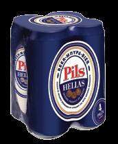 κλασικό 4L Μπύρα PILS HELLAS κουτί 4x500ml 7,40