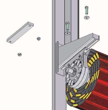 ΟΔΗΓΙΕΣ ΤΟΠΟΘΕΤΗΣΗΣ INSTALLATION INSTRUCTIONS 6 Τοποθετείται το ρολό στις βάσεις The group is placed on the supports 7 Τοποθετείται αποστάτης μεταξύ βάσης και ασφαλιστικού, λόγω διαφοράς ύψους