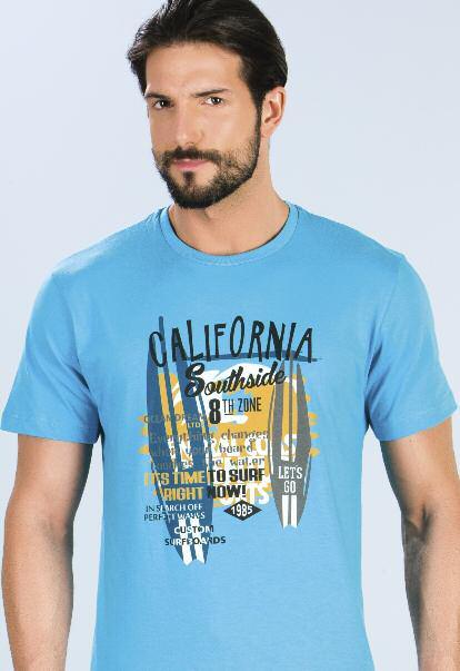 T-SHIRTS MEN'S outwear 27 70564: T-shirt Color> 002 ΕΚΡΟΥ/ECRU, 045 ΜΑΥΡΟ