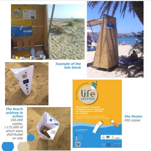 ΣΚΟΠΟΣ: Πρόληψη και περιορισμός των απορριμμάτων καπνιστών στις παραλίες μέσω της ανάπτυξη και εφαρμογή μιας ολοκληρωμένης επικοινωνιακής εκστρατείας για την ενημέρωση και ευαισθητοποίηση όλων των