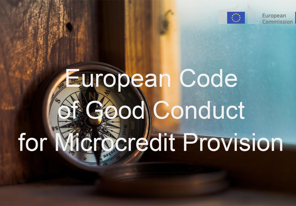 CODE OF CONDUCT * Πιστοποίηση με βάση τον Ευρωπαϊκό κώδικα καλής πρακτικής για τη χορήγηση μικροπιστώσεων Το 2018 το microstars έλαβε πιστοποίηση για τη χορήγηση μικροπιστώσεων σύμφωνα με τον