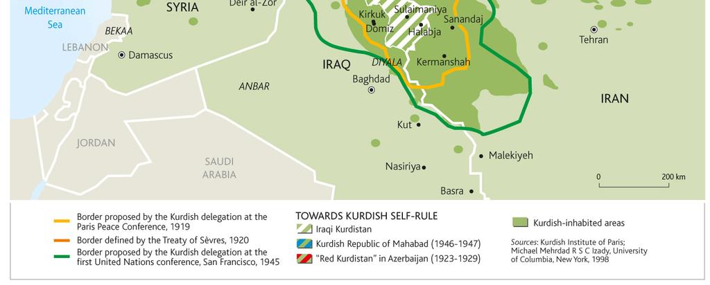 (Source: Kurdish Institute of Paris; Michael Mehrdad RSC Izady, University of Columbia, New York, 1998) Both Turkey (which from its part had been negotiating the purchase of advanced Chinese