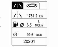 88 Όργανα και χειριστήρια Ενδείξεις: Trip/Fuel Information Menu (Μενού πληροφοριών διαδρομής/καυσίμου)w Vehicle Information Menu (Μενού πληροφοριών οχήματος) X ECO Information Menu (Μενού πληροφοριών
