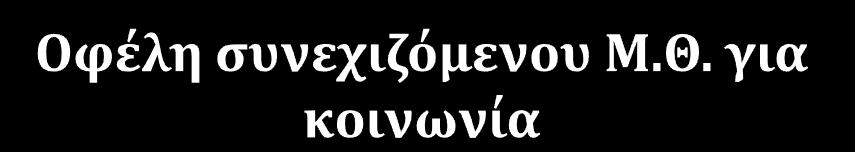 Οικονομικά οικογένεια: λιγότερο έξοδα ταμεία και σύστημα υγείας: πιο υγιή παιδιά εργοδότες: λιγότερες αρρώστιες και