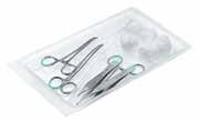 Προϊόντα χειρουργείου Peha -instrument Βασικά σετ χειρουργικών εργαλείων μιας χρήσης, αποστειρωμένα Πλήρη σετ με χειρουργικά εργαλεία μιας χρήσης από χάλυβα καθώς και τολύπια για αποστειρωμένες