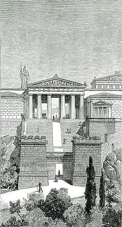Προπύλαια (437-432 π.χ.) Μνησικλής Τα Προπύλαια είναι η μνημειακή είσοδος στην Ακρόπολη.