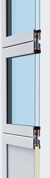 ALR F42 Thermo Χάρη στα θερμικά διαχωρισμένα προφίλ υάλωσης και τα πλαστικά τζάμια DURATEC η πόρτα εξασφαλίζει εξαιρετική διαφάνεια και θερμομόνωση.
