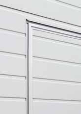 Σταθερή ασφάλιση πόρτας Έτσι εμποδίζονται η δημιουργία καμπύλης και η παραμόρφωση του φύλλου της πόρτας.