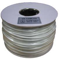 ΚΑΛΩΔΙΑ ΣΥΝΑΓΕΡΜΟΥ VK CABLES 4x0.22 + 2x0.50 VK CABLE Καλώδιο συναγερμού UK TYPE Επικασσιτερωμένο κράμα χαλκού-αλουμινίου 4 αγωγούς x 0.