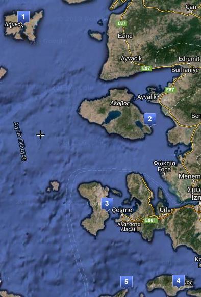 Αεροδρόμια και αεροπορικές μεταφορές Η Περιφέρεια Βορείου Αιγαίου έχει 5 εν λειτουργία πολιτικά αεροδρόμια στα πέντε μεγαλύτερα νησιά τα οποία είναι: Ο Διεθνής Αερολιμένας Λήμνου «Ήφαιστος» (1), Ο