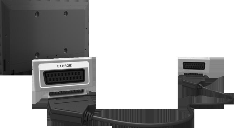 Σύνδεση - SCART Η διαθεσιμότητα εξαρτάται από το συγκεκριμένο μοντέλο και την περιοχή.
