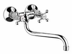 124 IT_ Monoforo lavello, canna lusso girevole EN_ One-hole sink mixer, luxury swivel spout FR_ Mélangeur