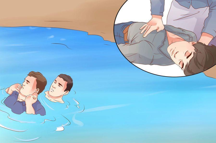 ΠΝΙΓΜΟΣ - ΑΝΤΙΜΕΤΩΠΙΣΗ (2) Όταν βγάζετε τον πάσχοντα από το νερό, κρατήστε το κεφάλι πιο χαμηλά από το υπόλοιπο