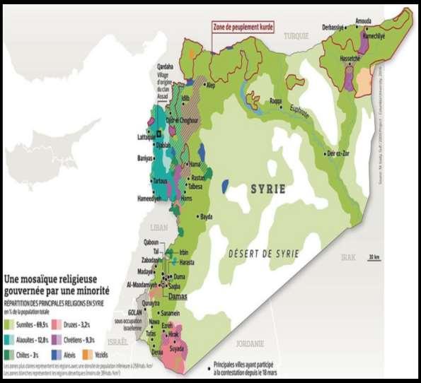 - 84 - Γ12 ΧΑΡΤΗΣ 22: Εθνοφυλετική Διαμόρφωση της Συρίας