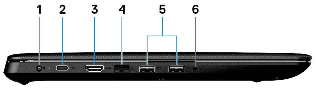 2 Θύρα USB 2.0 Συνδέστε περιφερειακά, όπως εξωτερικές συσκευές αποθήκευσης και εκτυπωτές. Παρέχει ταχύτητες μεταφοράς δεδομένων έως 480 Mbps.