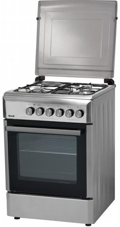 ΚΟΥΖΙΝΑ / COOKER 3+1 RK-1223 X RK-1223X 500-3 εστίες αερίου και 1 ηλεκτρική πλάκα / 3 Gas burners and 1 hot plate -Ο φούρνος ηλεκτρικός / Electric Oven -Μαγείρεμα με αέρα / Fan -Αυτόματη ασφάλεια