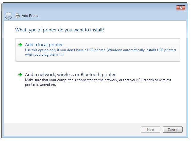 Από την επιφάνεια εργασίας των Windows, κάντε κλικ στο Start (Έναρξη) > Devices and Printers (Συσκευές και εκτυπωτές) > Add a printer (Προσθήκη