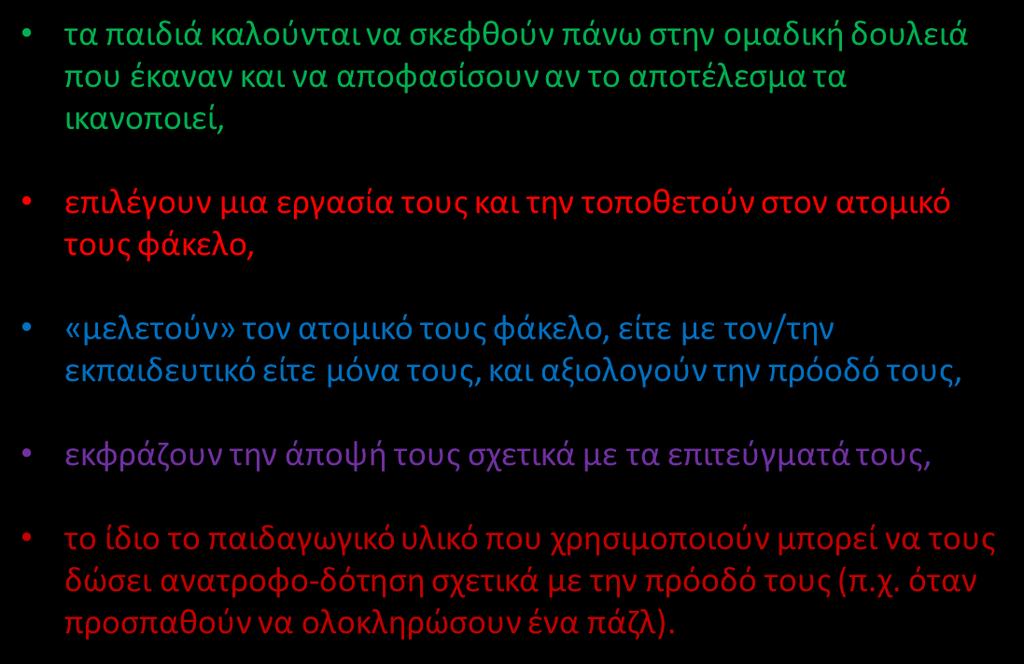 Α. αυτοαξιολόγηση
