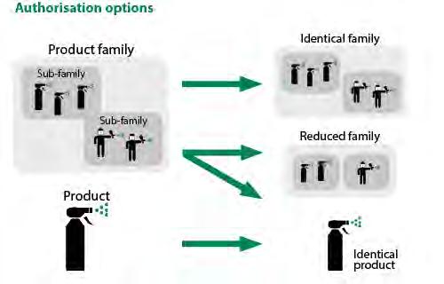 Ίδιο βιοκτόνο προϊόν Family Product Single Product Ενωσιακή Άδεια Εθνική Άδεια Ανεξάρτητη άδεια από το προϊόν