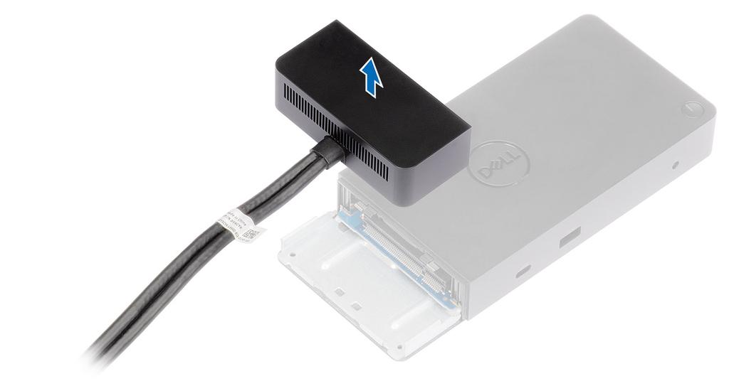 4 Ανασηκώστε και αφαιρέστε τη μονάδα καλωδίου USB Type-C από τον σύνδεσμό