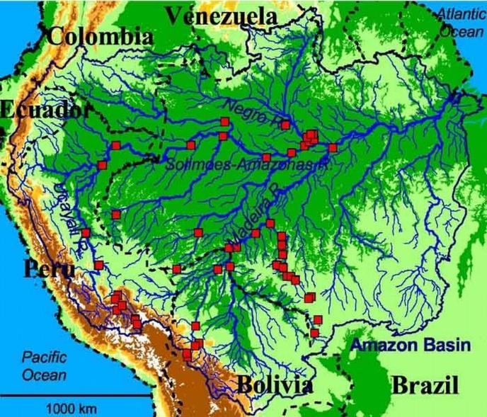 ΑΜΑΖΟΝΙΟΣ Ο Αμαζόνιος υδροδοτεί το απέραντο τροπικό δάσος της Νοτιοαμερικανικής ηπείρου, μεταφέροντας συνολικά το ένα πέμπτο (1/5) του γλυκού νερού που κυκλοφορεί πάνω στη γη.