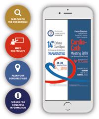APPLICATION Cardiology Congress 2018 Download the free congress app and visit the e-program website,