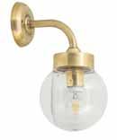 8 Watt GLOBES 150mm: WHITE, TRANSPARENT, SMOKED WALL LIGHT 4941-15 WITH GLOBE 15 30 cm ΜΠΡΟΝΖΕ/BRASS WITH WHITE GLOBE