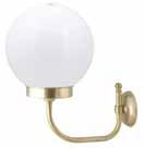 20 Watt GLOBES 250mm: WHITE, TRANSPARENT, SMOKED WALL LIGHT 4948-25 WITH GLOBE 25 40 cm ΣΑΤΙΝΕ/ NICKEL MAT