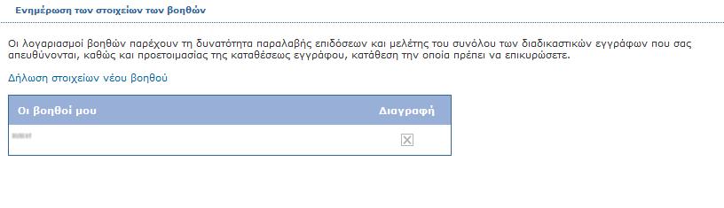 Το εν λόγω έντυπο πρέπει να εκτυπωθεί, να αναγραφεί σε αυτό η ημερομηνία, να υπογραφεί ιδιοχείρως και να αποσταλεί ταχυδρομικώς ή να παραδοθεί υλικά, συνοδευόμενο από το απαιτούμενο δικαιολογητικό.