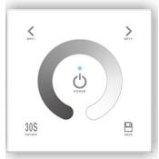 REMOTE TOUCH CONTROLLER CODE WATT VOLT CURRENT DIMMENSIONS CCT