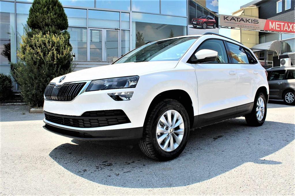 Επικοινωνία: G katakis ( Autogroup) Καινούργια - Skoda - Karoq Body Type: 4X4/τζιπ/SUV Fuel: Βενζίνη Exterior Color: Λευκό Price: 19,500 ŠKODA KAROQ Eξοπλισμός Ατσάλινες ζάντες "BORNEO" 6Jx16'' με