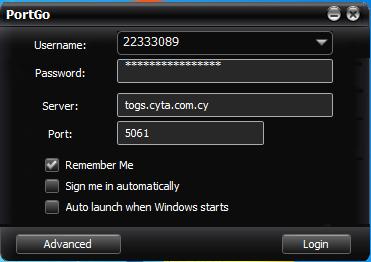 5. Installation in PC (Windows ή Mac). From https://www.portsip.com/downloadportsip-softphone/ select DOWNLOAD under PortSIP Softphone for Windows. Then, select the PortGo_Pro_xxxxxxx.
