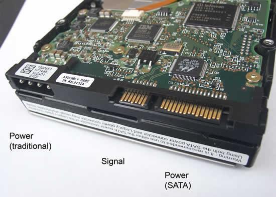 Διασύνδεση SATA στον σκληρό δίσκο Το Serial ATA (SATA) αποτελεί εξέλιξη του EIDE/ΑΤΑ.