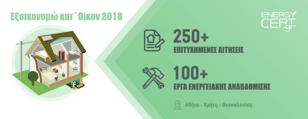 Ολοκληρωμένα έργα από την ENERGYCERT Στην ENERGYCERT αναλαμβάνουμε ολοκληρωμένα έργα ενεργειακής αναβάθμισης μετά την ένταξή σας στο πρόγραμμα Εξοικονομώ κατ Οίκον ή ανεξάρτητα από αυτό.