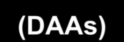 1 2012 2 2013 3 2015 DAA, direct-acting antiviral; IFN, interferon;