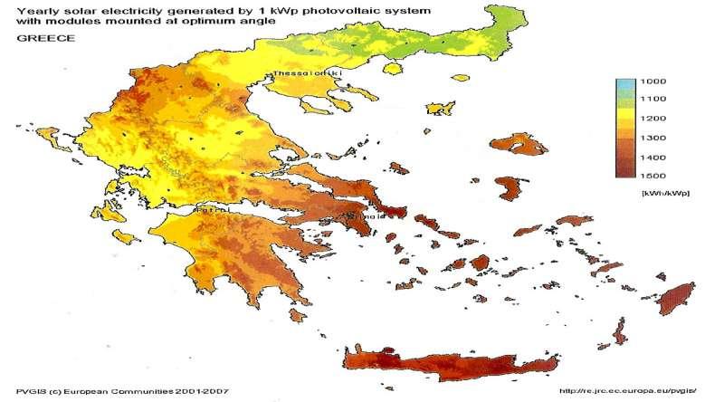 Θ θλιακι ακτινοβολία προςφζρεται ανεξάντλθτα ςτον πλανιτθ Γθ, όχι ςυνεχόμενα αλλά και ςε διαφορετικι ζνταςθ από περιοχι ςε περιοχι.