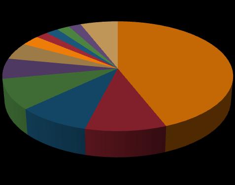 Solar PV Capacity, Top 10 Countries, 2010 Germany-44% Spain-10% Japan-9% Italy-9% United States-6% Czech Republic-5% France-3% China-2% Belgium-2% Other EU-2% South