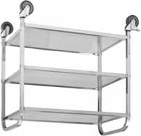 86χ54 cm 94 cm 1 110,00 ανοξείδωτου χάλυβα 24-4103 τρόλεϊ inox με