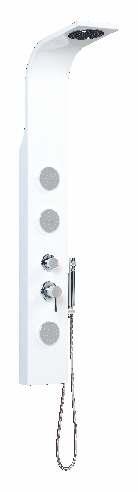 shower Brass chromed hand shower 2 massage jets