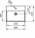 470-570 500-600 STRADA επίτοιχος Strada 50x42 cm -