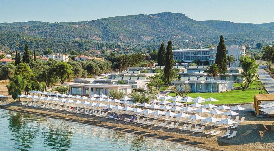 AMARONDA ERETRIA RESORT & SPA 4* SUP ΕΡΕΤΡΙΑ - ΕΥΒΟΙΑ Το πρόσφατα ανακαινισμένο ξενοδοχείο AMARONDA RESORT & SPA σας υποδέχεται στις σύγχρονες εγκαταστάσεις του και εγγυάται να σας προσφέρει