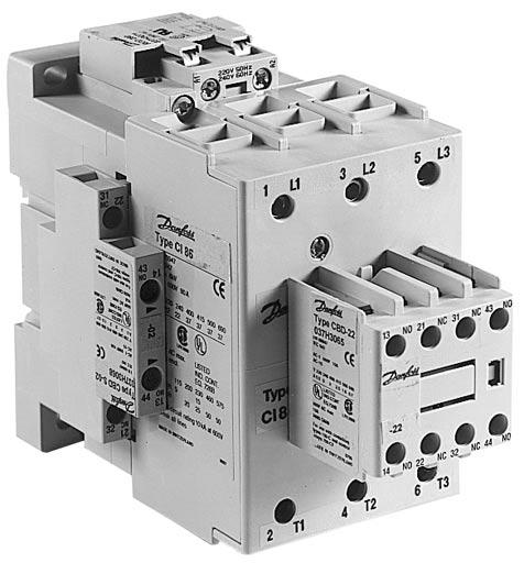Styczniki CI 61-86 Wprowadzenie Styczniki CI 61, CI 73 and CI 86 wykonywane s¹ w zakresie mocy 30 do 45kW w kategorii AC-3.