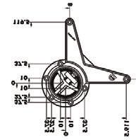 ΠΟΔΙΑ ΤΡΑΠΕΖΙΩΝ Πόδι CAMAR 615 Ø60, με ρεγουλατόρο 30mm (σετ ) Ø60 H700mm /