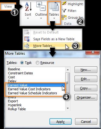 Επιλζγουμε την καρτζλα View Κλικ ςτο Tables Επιλζγουμε More